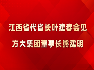 江西省代省长叶建春会见方大集团董事长熊建明