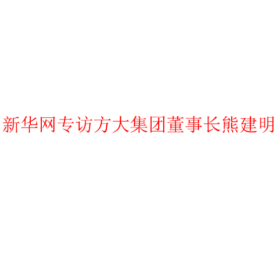 新华网专访方大集团董事长熊建明